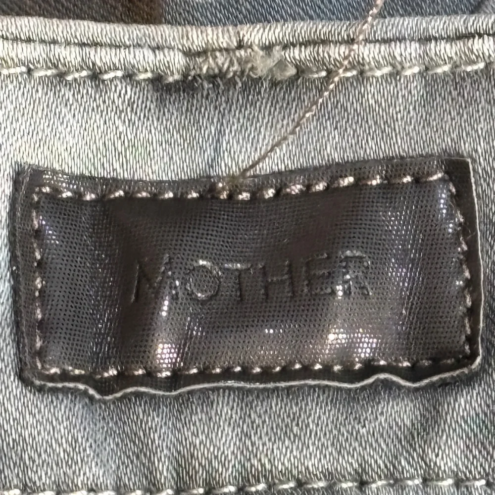 Mother Denim Looker Spontaneous Combustion Grey Tie Dye Skinny Jeans Women’s 26